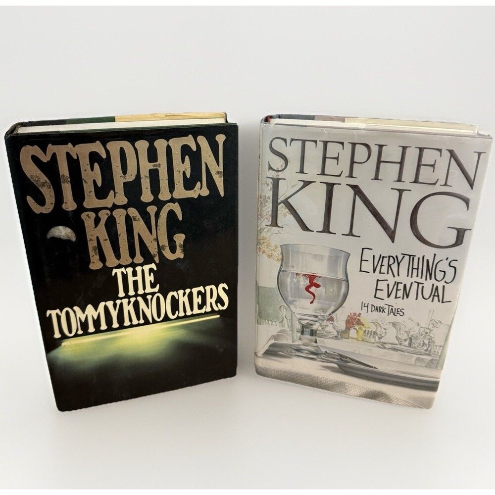 Stephen King Hardcover Book Lot Tommyknockers & Everything’s Eventual 1st Ed DJ
